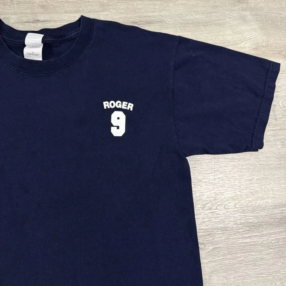 Roger Maris Shirt New York Yankees Baseball Men's Blue Large 100% Cotton Tee